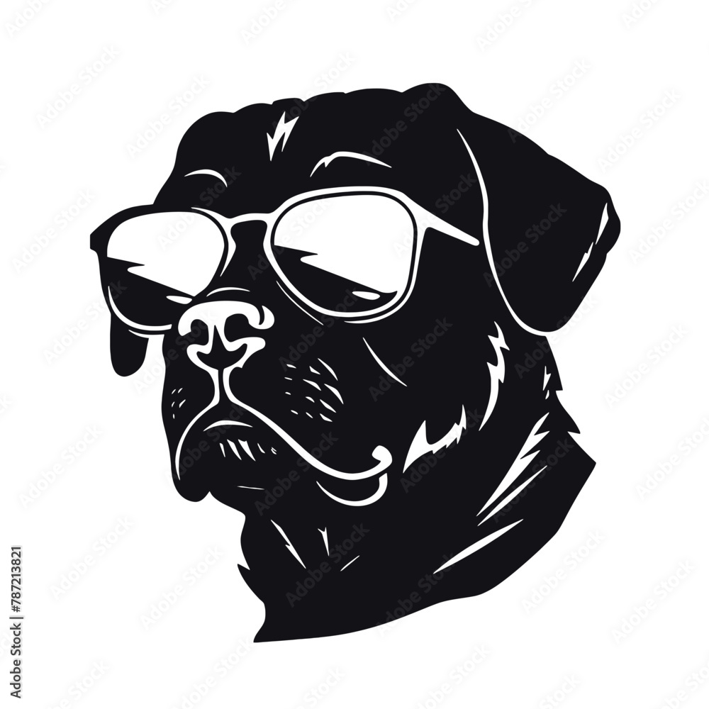 Obraz premium Rottweiler Silhouette