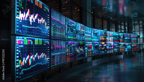 Market Volatility Impact, Showcase images of market volatility indexes, trading screens during volatile periods, and reactions of traders to highlight the impact of volatility on market performance
