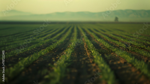 Salton Sea area landscape series Vegetable farm carrot field  in Imperial Valley Southern California USA : Generative AI photo
