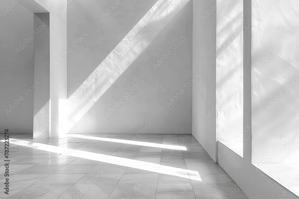 Fototapeta premium Abstract Blurred Room with Gradient Backdrop - Digital Rendering Generative AI. Beautiful simple AI generated image in 4K, unique.