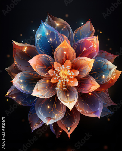 Luminous Ethereal Blooms: A Symphony of Glass and Light