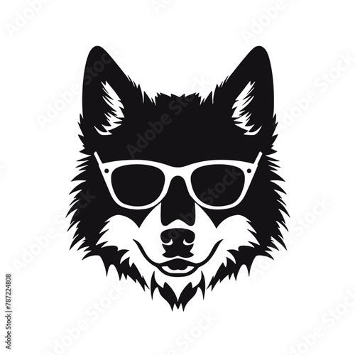 Husky dog silhouette vector   © vectorcyan