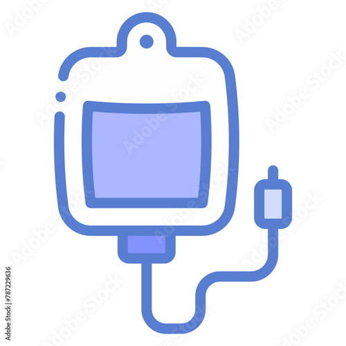 IV fluid bag icon photo