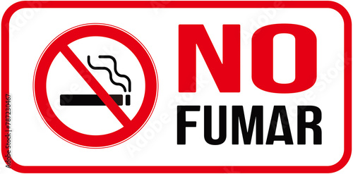 Free Download A sign t hat says in spanish language : no smoking  - GFXLoad