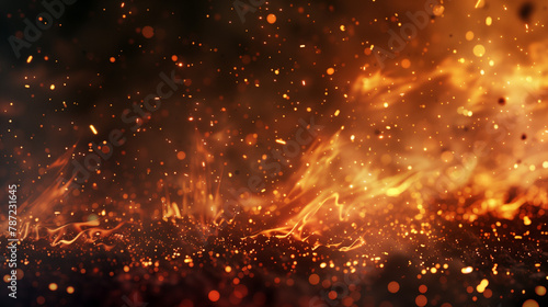 火の粉、火花の背景 photo