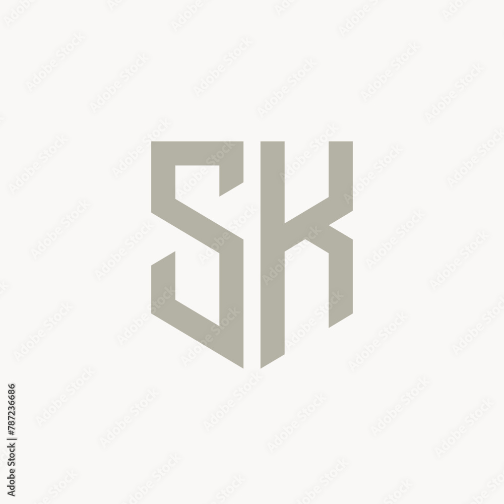 SK. Monogram of Two letters S and K. Luxury, simple, minimal and elegant SK logo design. Vector illustration template.
SK. Monogram of Two letters S and K. Luxury, simple, minimal and elegant SK logo design. Vector illustration template.