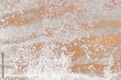 Fotografie texture ruggine in trasparenza arancione netallo corroso rovinato invecchiato vi