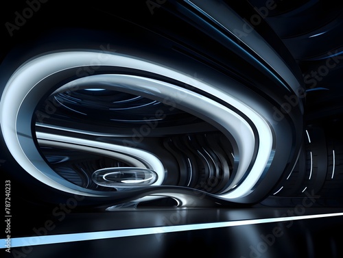 Captivating Curves of Futuristic Automotive Interior Design © yelosole