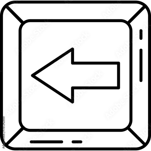 Backspace key Icon