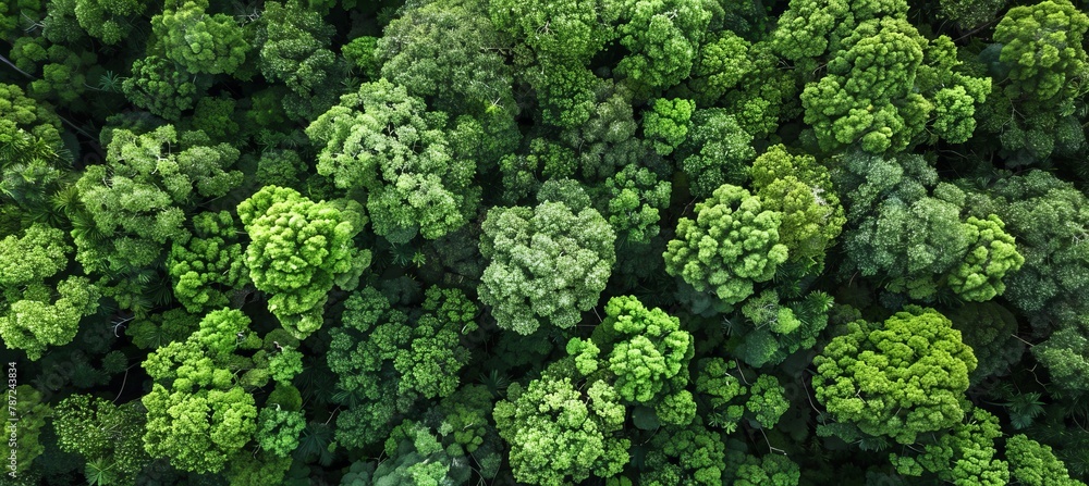 Mangrove forest drone view  co2 absorption for carbon neutrality and emission reduction