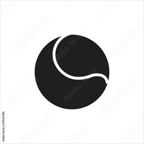 tenis ball vector icon line new template
