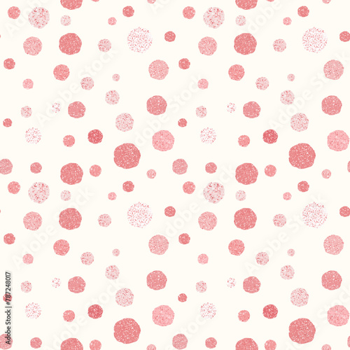 Wallpaper Mural Seamless pattern in pink glitter dots. Simple Vector illustration Torontodigital.ca
