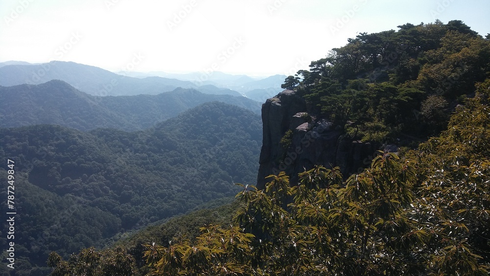 Fototapeta premium view of the mountains