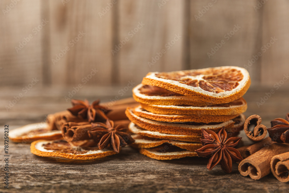 Cinnamon sticks and anise on a textured background. Cinnamon roll and star anise. Spicy spice for baking, desserts and drinks. Fragrant ground cinnamon.Place for text. copy space. Cinnamon sticks and anise on a textured background. Cinnamon roll and star anise. Spicy spice for baking, desserts and drinks. Fragrant ground cinnamon.Place for text. copy space.