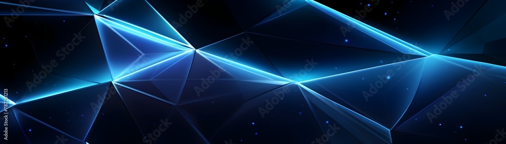 Mesmerizing Futuristic Network with Blue Gradient and Glowing Polygonal Patterns Mesmerizing Futuristic Network with Blue Gradient and Glowing Polygonal Patterns