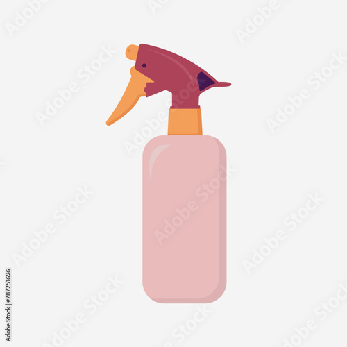 vector graphic of spray bottle good for national spray bottle celebration. flat design. flyer design.flat illustration.
