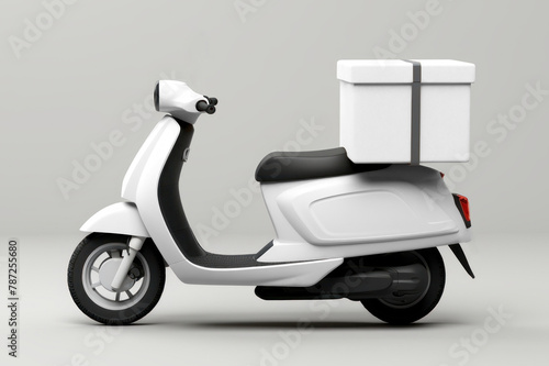 Delivery scooter png mockup  transparent design