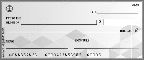  blank check 37 with borders - 1 blank cheque template, empty cheque illustration, check template design, printable blank cheque, customizable cheque image, photo