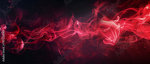 Red steam on a black background ,Red watercolor paints in water on a black background ,Red watercolor paints in water on a black background ,Beautiful wallpaper for your desktop , Red cloud of ink
