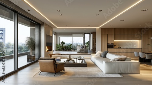 Modern luxury living room interior design