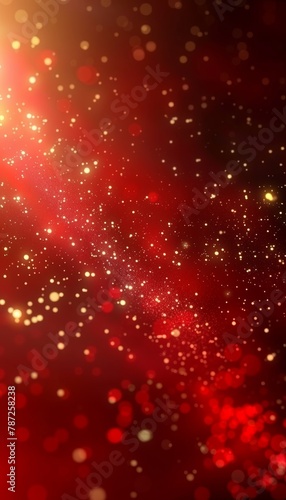 Abstract red bokeh lights background with blurred defocused effect for artistic designs