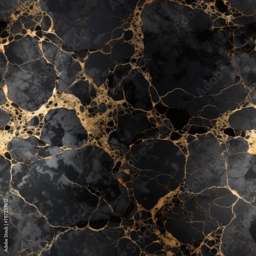 Black and gold marble texture photo