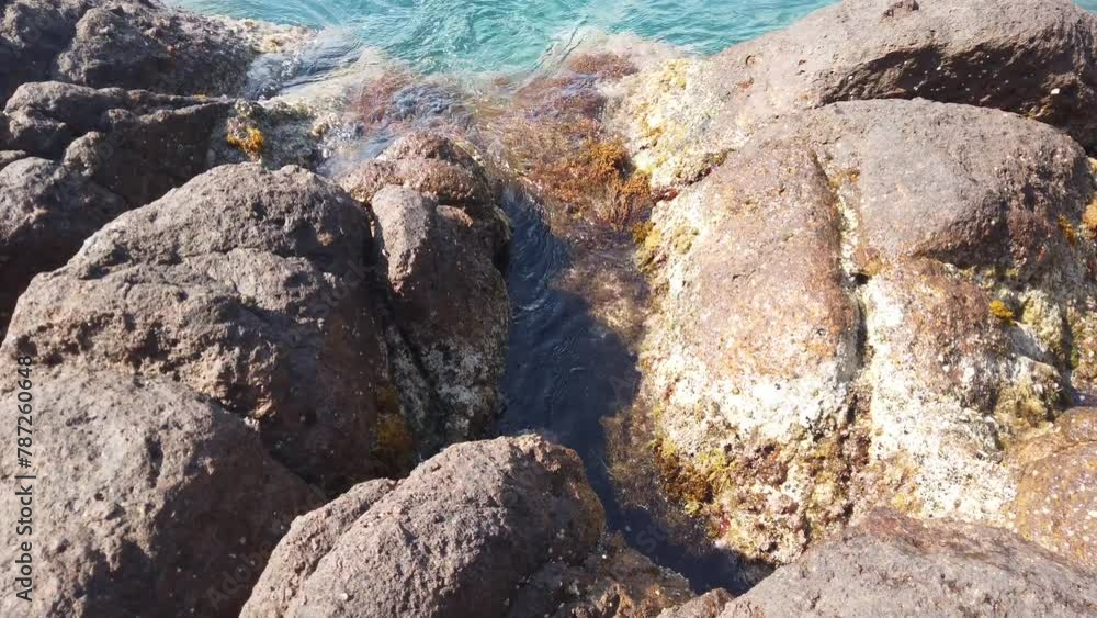 Mer méditerranée avec des roches Mer méditerranée avec des roches