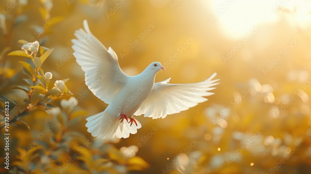 Celestial Harmony: White Bird in Divine Light Celestial Harmony: White Bird in Divine Light