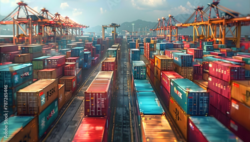 Global Trade in Focus: Open Container Yard Capturing the Essence of Import and Export