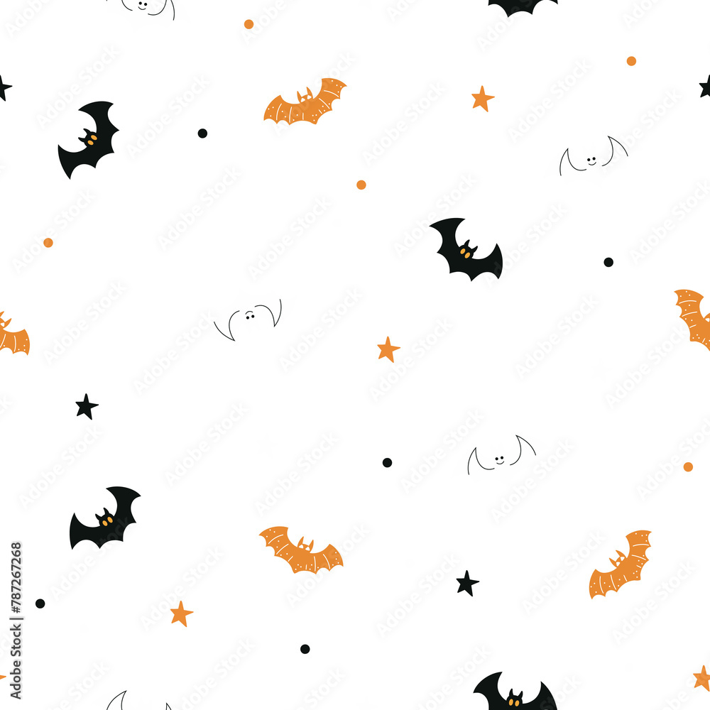 halloween pattern with bats halloween pattern with bats