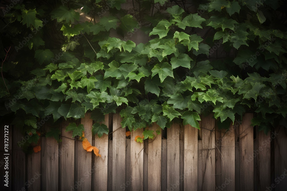 ivy on wall made by midjourney