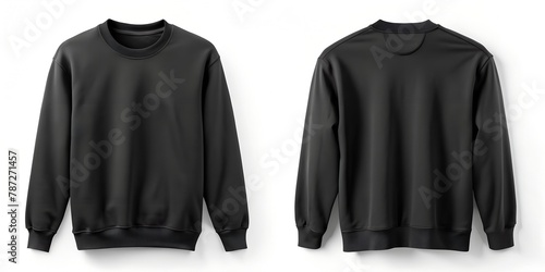 a brown blank sweatshirt template mockup with a white background