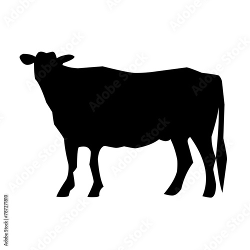 Cow silhouette vector