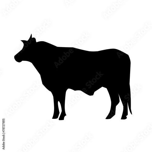 Cow silhouette vector