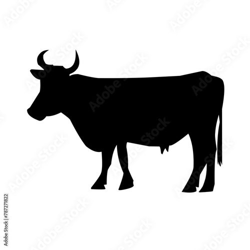 Cow silhouette vector