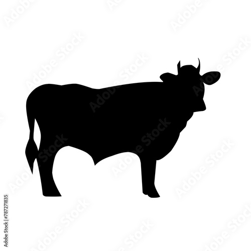 Cow silhouette vector