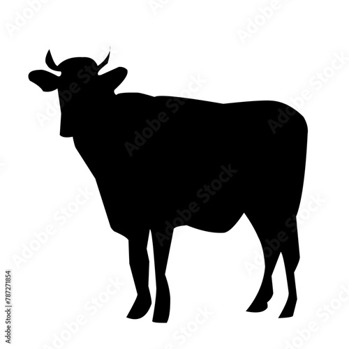 Cow silhouette vector