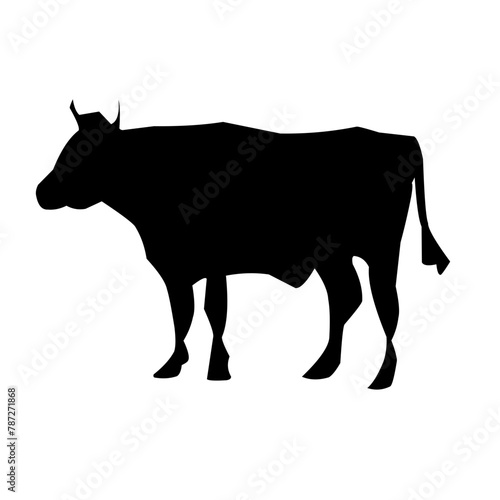 Cow silhouette vector