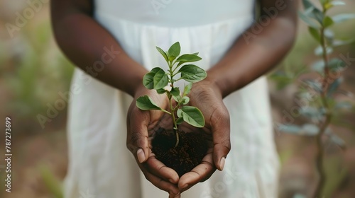 Young Girl Planting Seedling, Environment and Growth Concept,Sustainable,green city,Green Economy,Green Business,ESG,Environmental Social Governance,Carbon Tax