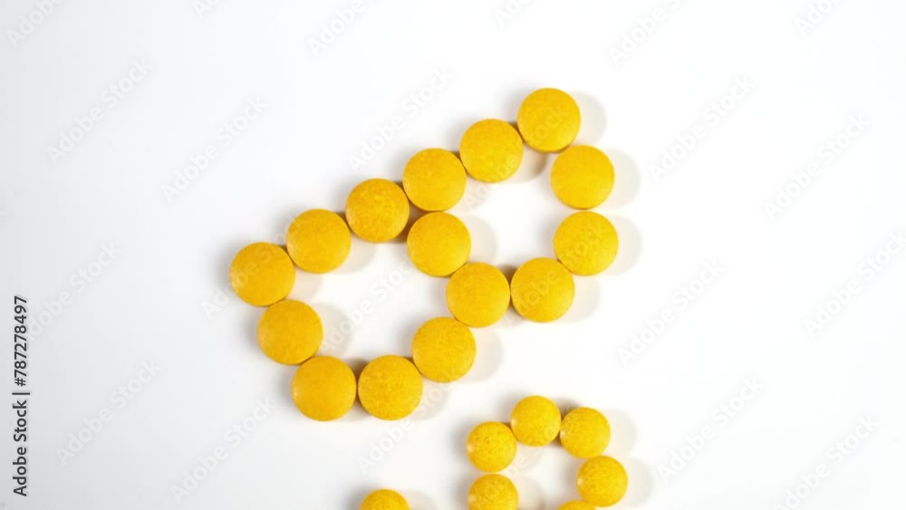 Vitamin B Pills isolated - B9 on white background Vitamin B Pills isolated - B9 on white background