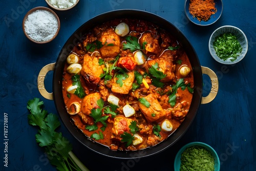 Studio lit tikka masala, a flavorful and colorful Indian favorite