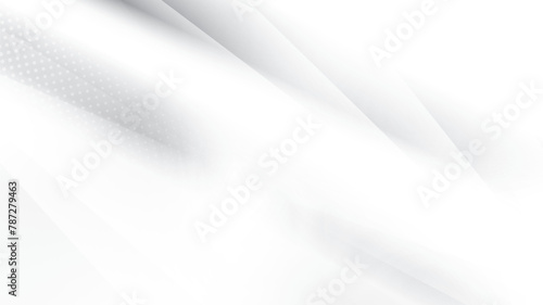 Abstract  white and gray color, modern design stripes background with geometric shape. Vector illustration.
