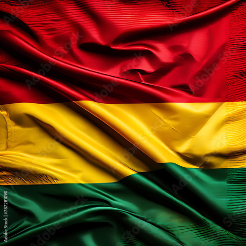 Black History Month color flag background red, yellow, green black colors backdrop,  photo