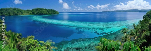 Blue Lagoon: A Beautiful Natural Landscape - An Equatorial Island Destination photo