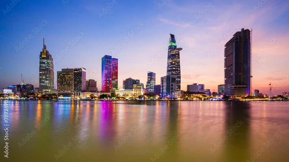Fototapeta premium Ho Chi Minh city skyline