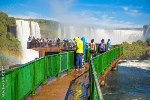 Iguazu Falls or Waterfall landscape photo