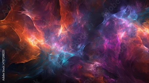 Supernova Background Wallpaper: Vibrant Space Galaxy Cloud Nebula