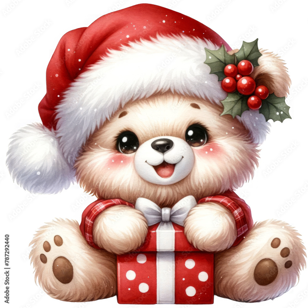 Cute Christmas bear Cute Christmas bear