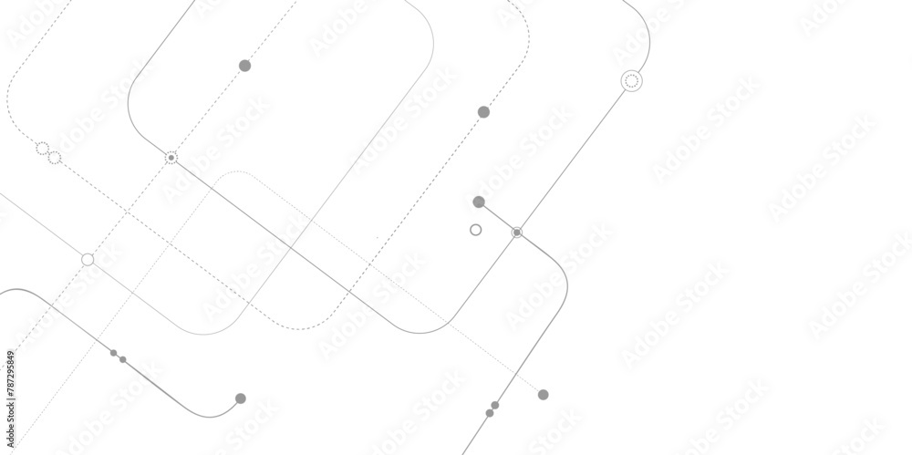 Fototapeta premium Vector design Network technology and Connection concept. Simple technology graphic background.