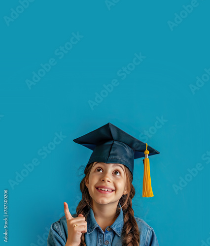 Young Girl with Blue Gradua...